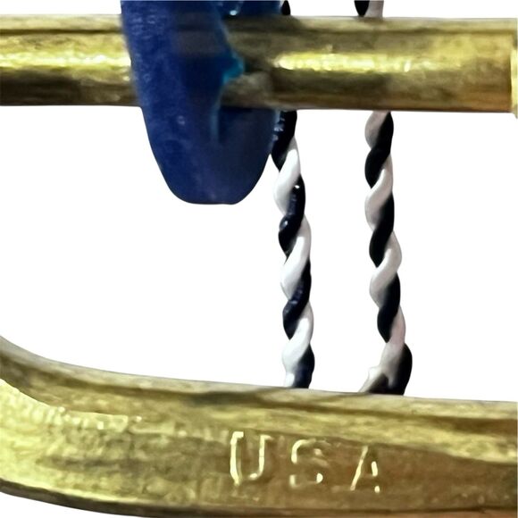 Smathers & Branson Golf Clubs Needlepoint Belt 38 Hand-Stitched Leather NWT - Picture 15 of 16